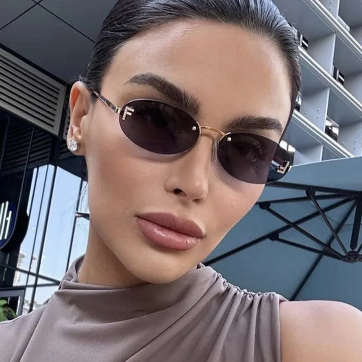 Stylish Retro Oval Sunglasses - Perfect for Driving & Everyday Style