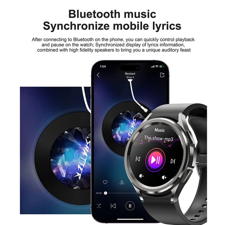 Watch 6 Classic Smartwatch – Bluetooth Call, GPS, Fitness, 2025 New