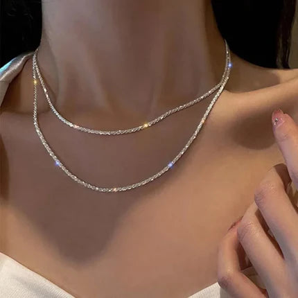 Sparkling Gypsophila Necklace for Women