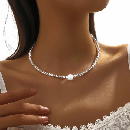 Sparkling Gypsophila Necklace for Women