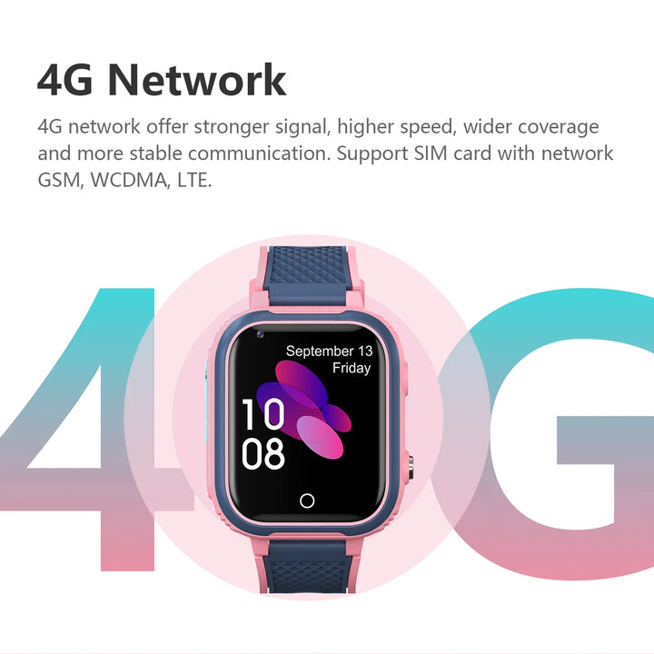 Smart Watch for Kids – 4G GPS, Camera, Video Call, Phone Tracker