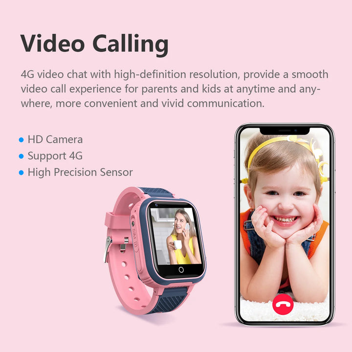 Smart Watch for Kids – 4G GPS, Camera, Video Call, Phone Tracker