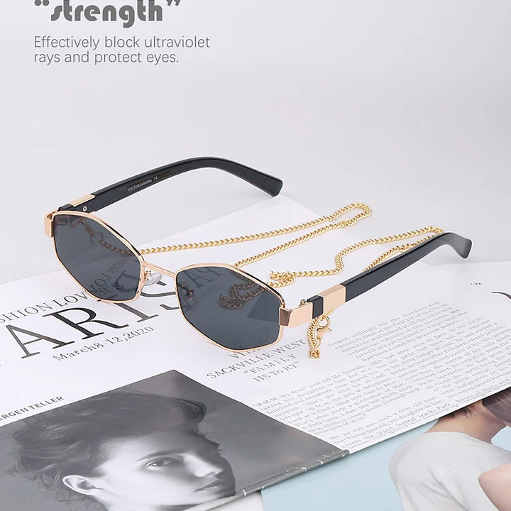 Sunglasses Women Luxury Brand Designer Punk Steampunk Shades