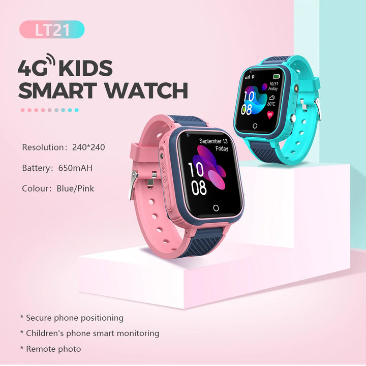 Smart Watch for Kids – 4G GPS, Camera, Video Call, Phone Tracker