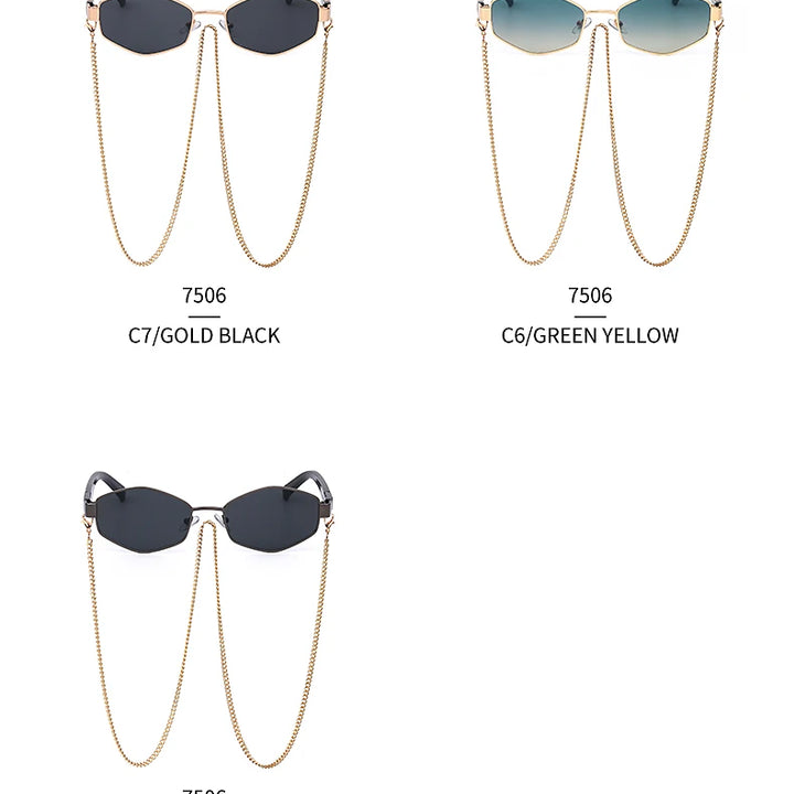 Sunglasses Women Luxury Brand Designer Punk Steampunk Shades