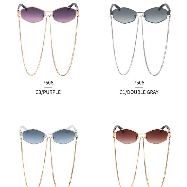 Sunglasses Women Luxury Brand Designer Punk Steampunk Shades