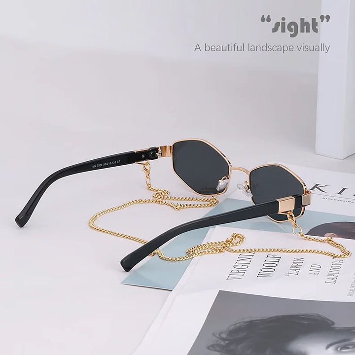 Sunglasses Women Luxury Brand Designer Punk Steampunk Shades