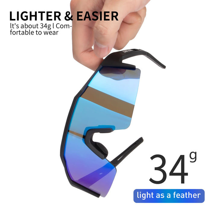 Kapvoe Bike Sunglasses – Outdoor Sport, Mountain Cycling, Polarized Lenses