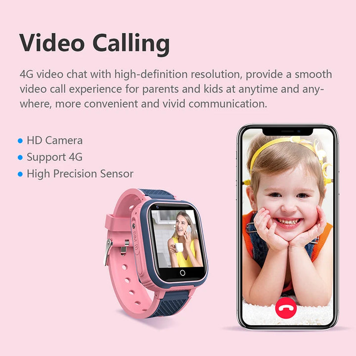 Smart Watch for Kids – 4G GPS, Camera, Video Call, Phone Tracker