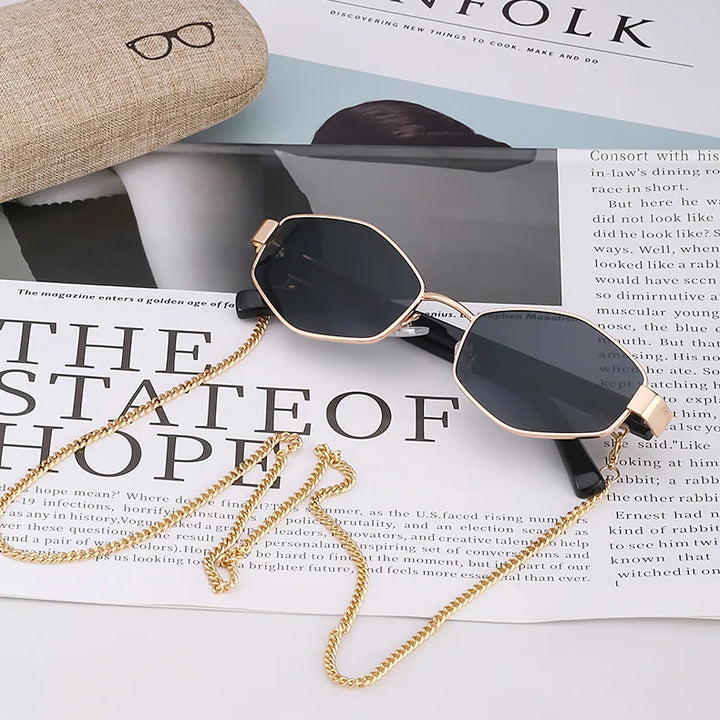 Sunglasses Women Luxury Brand Designer Punk Steampunk Shades