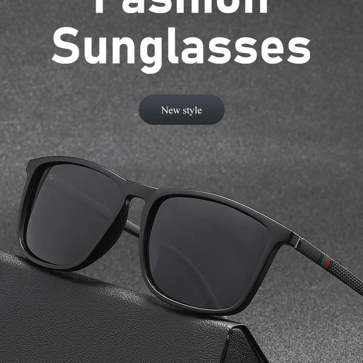 Outdoor Driving Sunglasses – Polarized Square Large Frame, Men & Women