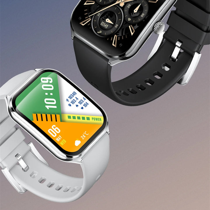 2025 Ultra-Thin Smartwatch 7.5mm – 1.96" AMOLED, BT Calls, Fitness, Waterproof