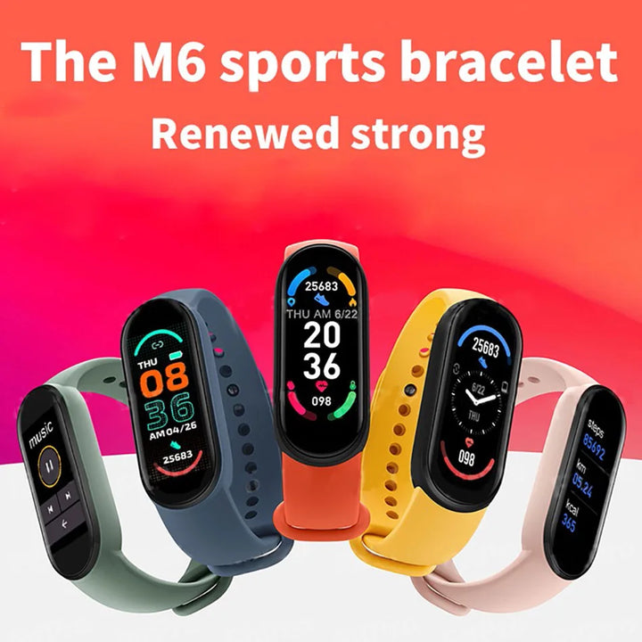 Smart Watch M6 Men Women Fitness Smart Bracelet Sports