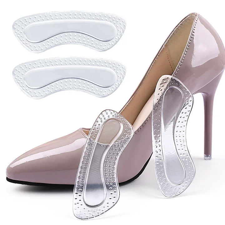 Pair Gel Heel Protectors – Women’s Silicone Cushion Shoe Pads for High Heels, Non-Slip Adjustable