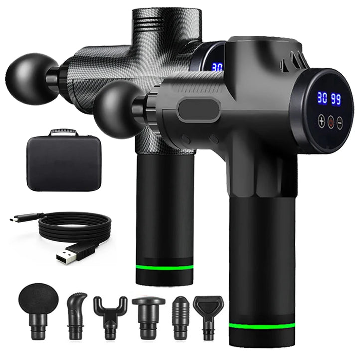 30-Level Deep Tissue Massage Gun – Electric Muscle Massager for Body, Neck and Fitness Recovery