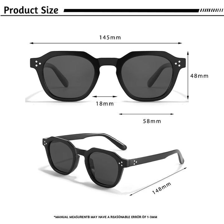Retro Polarized Sunglasses CATERSIDE – Ultralight TR90 Frame - Men/Women