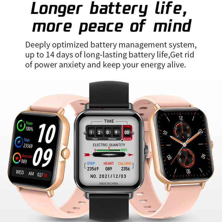 2025 Smartwatch 2.01" – Bluetooth Calls & Music, Waterproof, Fitness Tracker