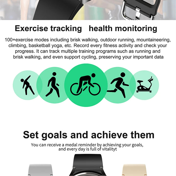 Watch 6 Classic Smartwatch – Bluetooth Call, GPS, Fitness, 2025 New