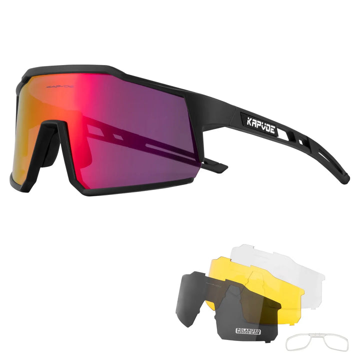 Ultra Light Kapvoe Cycling Glasses – Polarized, MTB & Road, Outdoor Sports