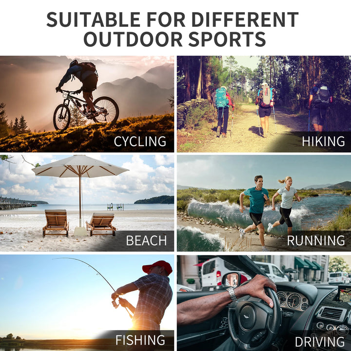 Kapvoe Bike Sunglasses – Outdoor Sport, Mountain Cycling, Polarized Lenses