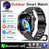 Next-Gen Wearable: LED Flashlight Smartwatch for Men - 600mAh, Bluetooth Calls & Heart Rate