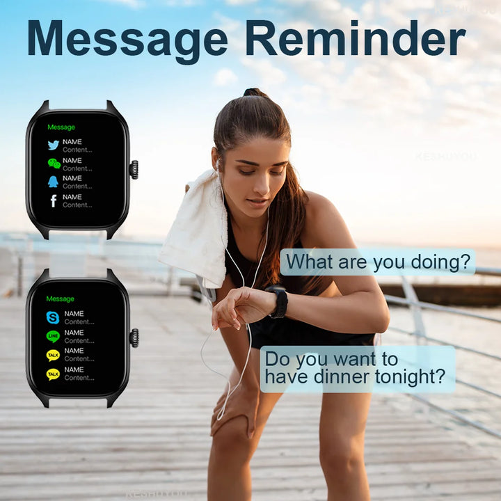 H9 Pro MAX Smartwatch – 2.01" Display, BT Calls, Fitness, Alerts