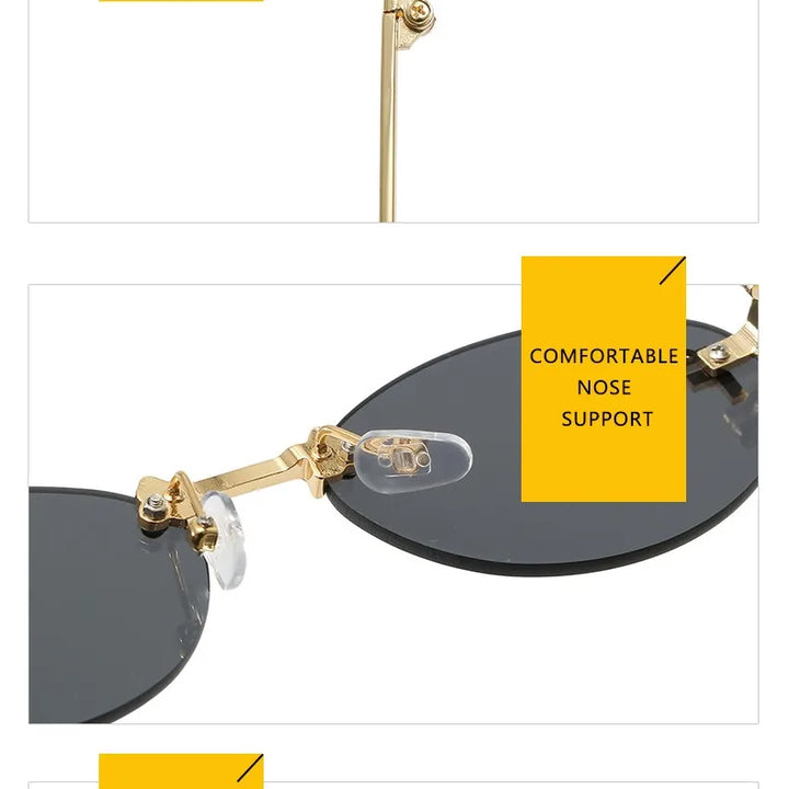 Stylish Retro Oval Sunglasses - Perfect for Driving & Everyday Style