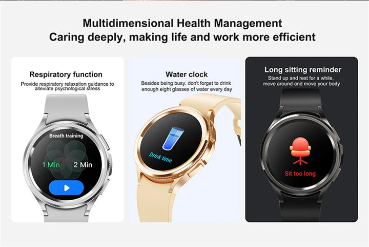 Watch 6 Classic Smartwatch – Bluetooth Call, GPS, Fitness, 2025 New
