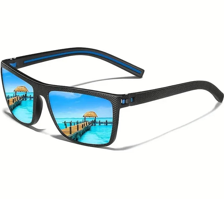 Square Polarized Sunglasses – Lightweight Frame, UV Protection, Men & Women