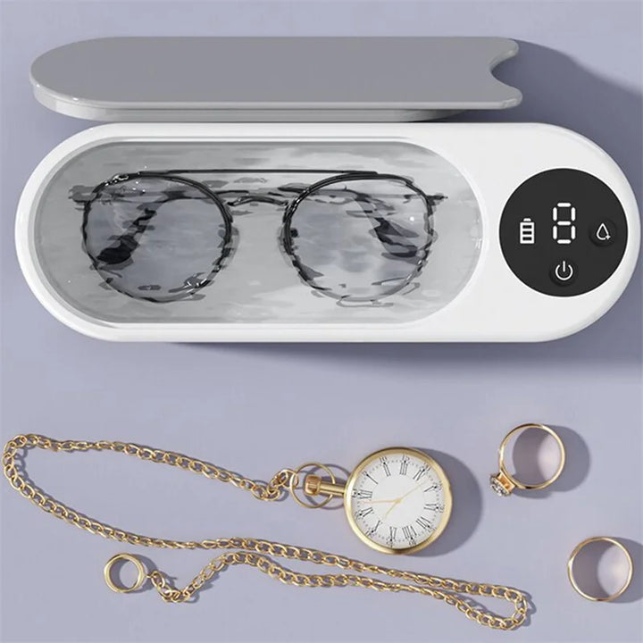 Portable 450ml Ultrasonic Jewelry & Household Cleaner Pod