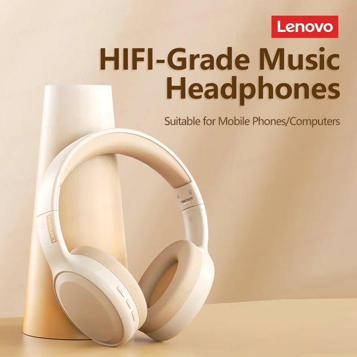 Original Lenovo TH30 Wireless Bluetooth Earphones – Foldable Headset for Sports and Gaming