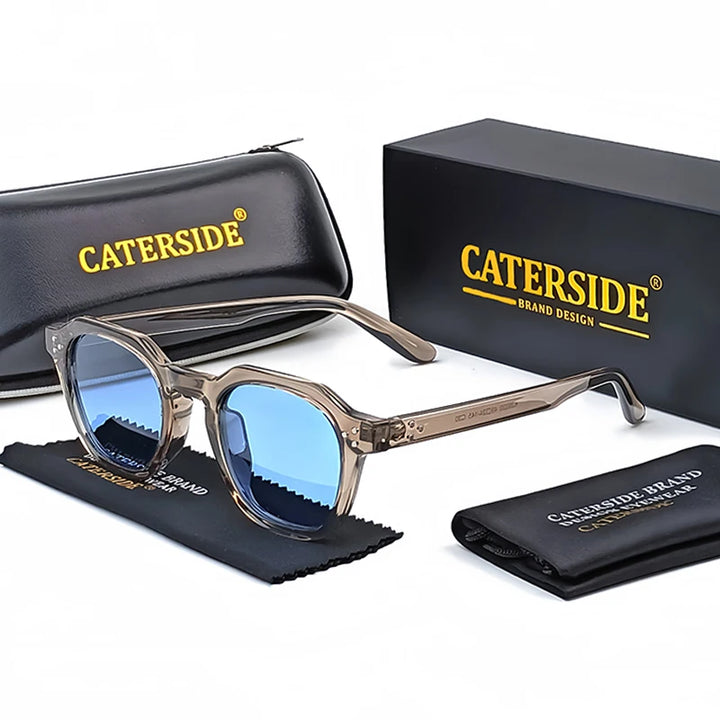 Retro Polarized Sunglasses CATERSIDE – Ultralight TR90 Frame - Men/Women
