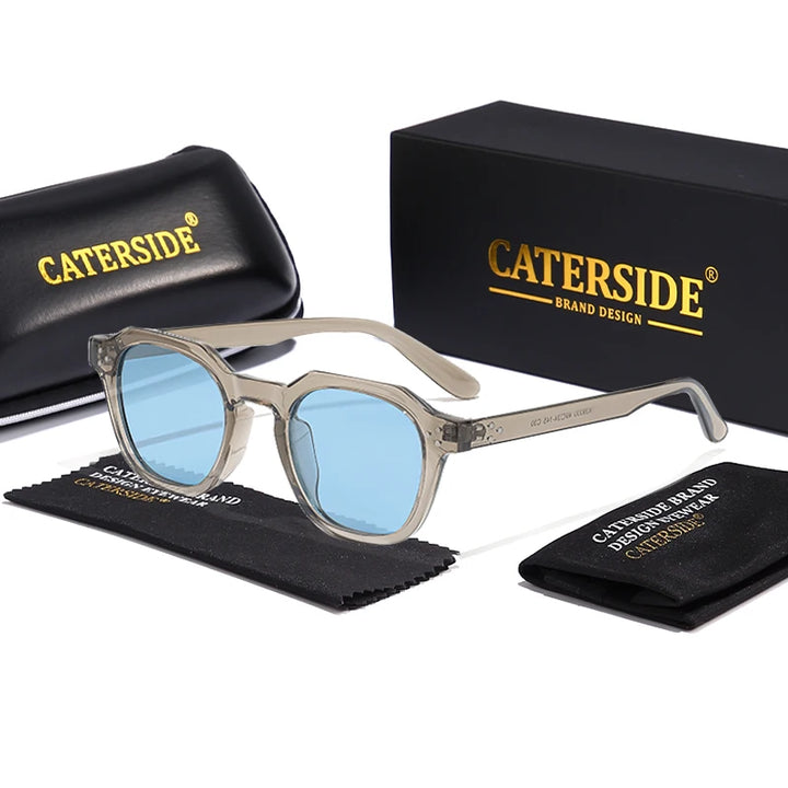 Retro Polarized Sunglasses CATERSIDE – Ultralight TR90 Frame - Men/Women