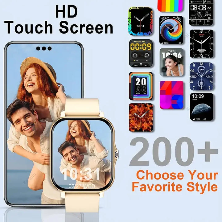 KESHUYOU 2025 Smart Watch – Bluetooth Calling, Blood Oxygen & Blood Pressure Monitor for Men and Women