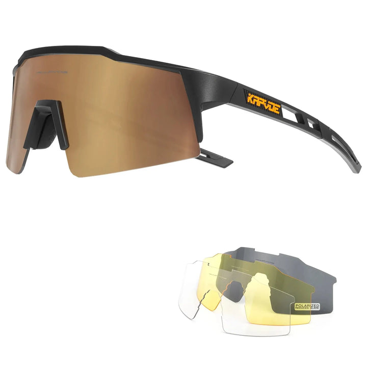 Ultra Light Kapvoe Cycling Glasses – Polarized, MTB & Road, Outdoor Sports
