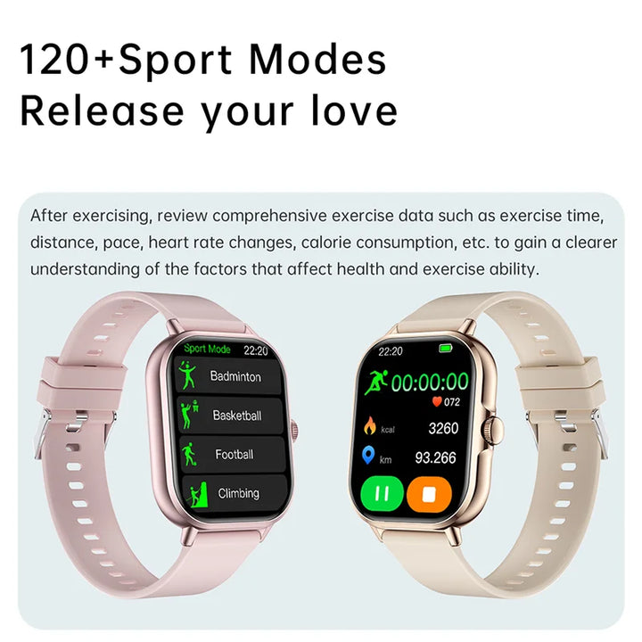 2025 Smartwatch 2.01" – Bluetooth Calls & Music, Waterproof, Fitness Tracker