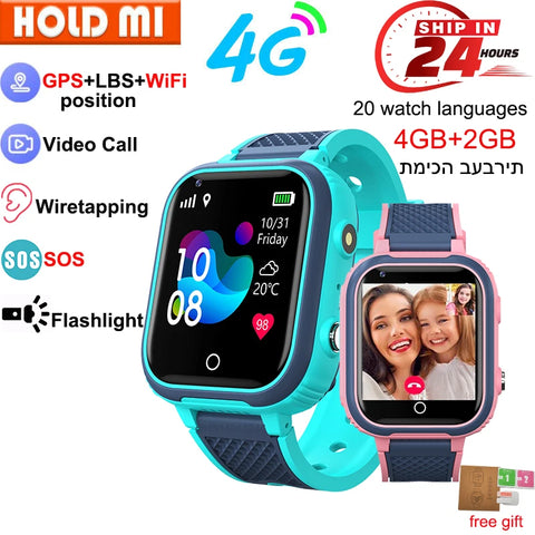 Smart Watch for Kids – 4G GPS, Camera, Video Call, Phone Tracker
