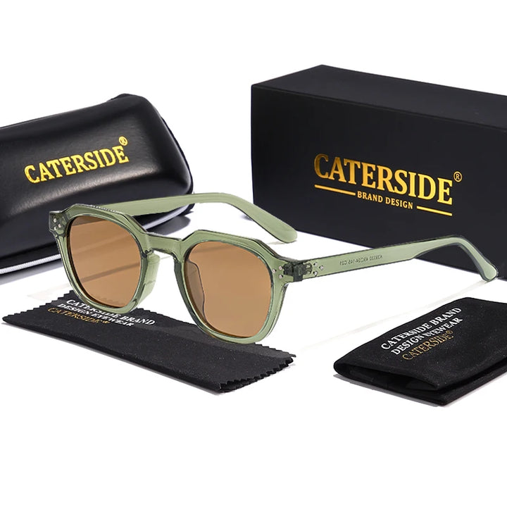 Retro Polarized Sunglasses CATERSIDE – Ultralight TR90 Frame - Men/Women