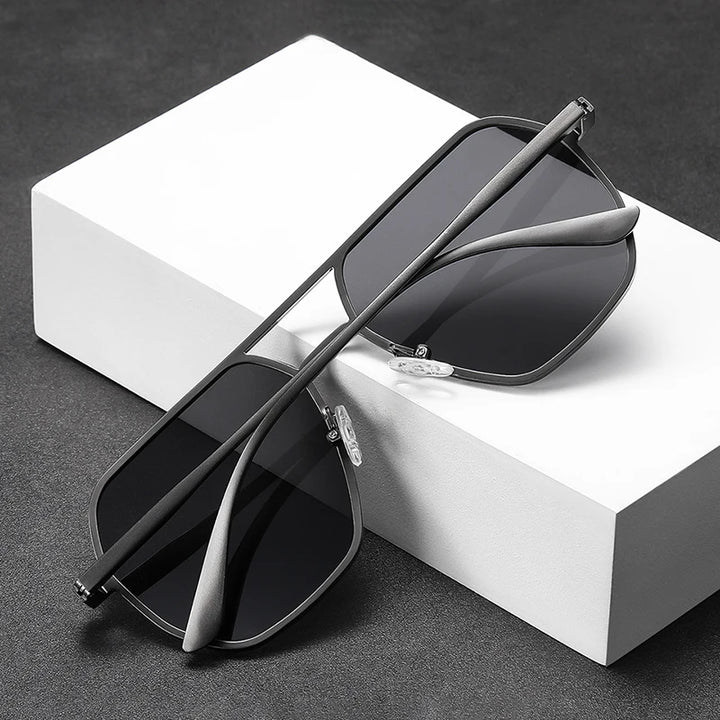 Luxury Metal Photochromic Sunglasses – Polarized, Chameleon Lenses, UV400