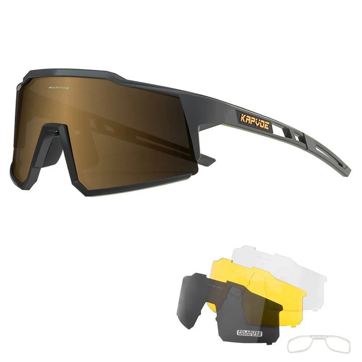 Ultra Light Kapvoe Cycling Glasses – Polarized, MTB & Road, Outdoor Sports