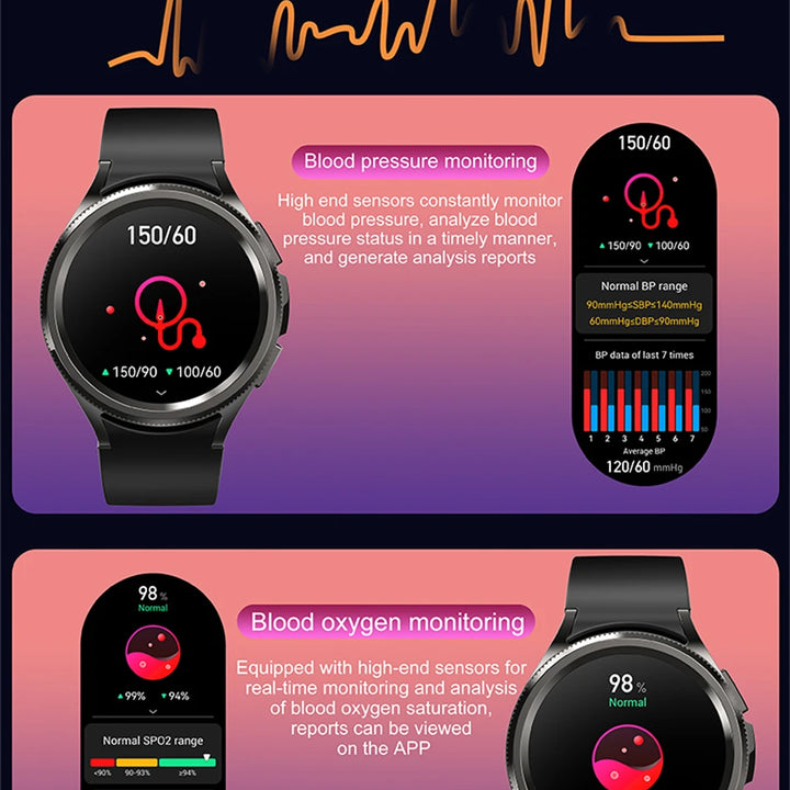 Watch 6 Classic Smartwatch – Bluetooth Call, GPS, Fitness, 2025 New