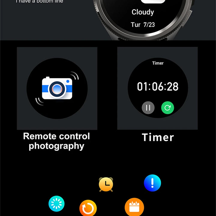 Watch 6 Classic Smartwatch – Bluetooth Call, GPS, Fitness, 2025 New