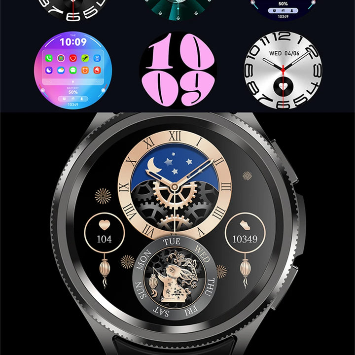 Watch 6 Classic Smartwatch – Bluetooth Call, GPS, Fitness, 2025 New