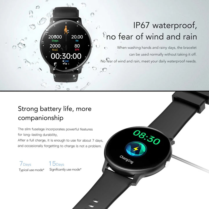 New Smart Watch Sports Fitness New Ultra Light