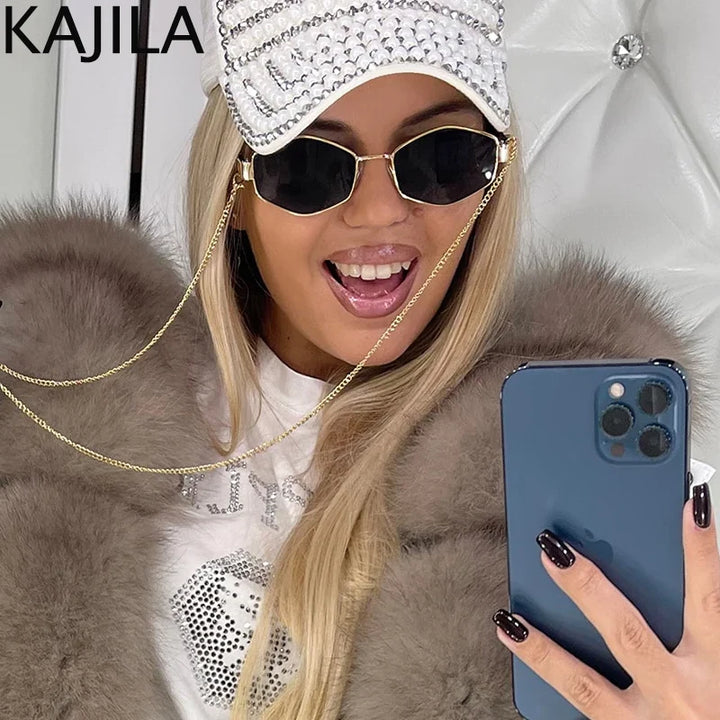 Sunglasses Women Luxury Brand Designer Punk Steampunk Shades