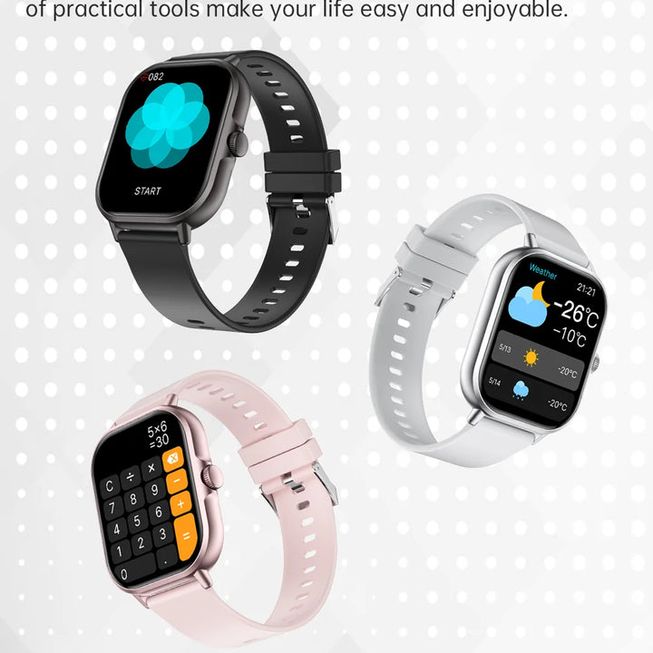 2025 Smartwatch 2.01" – Bluetooth Calls & Music, Waterproof, Fitness Tracker