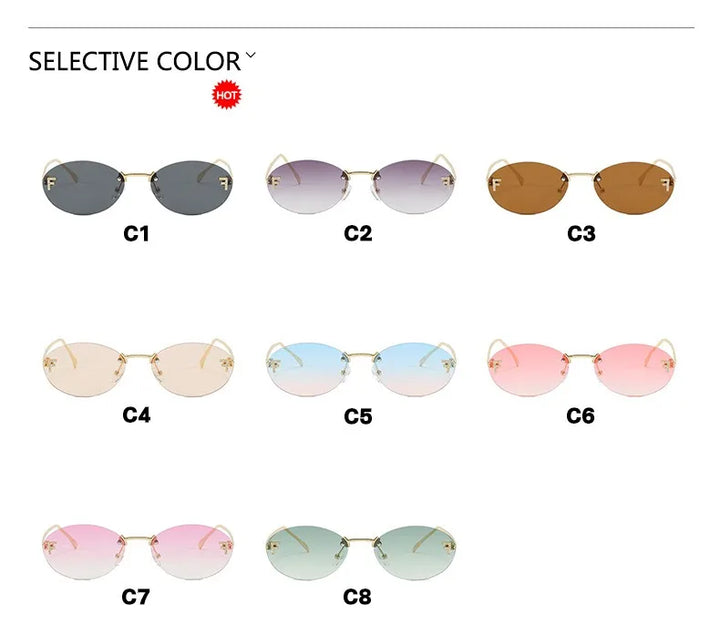 Stylish Retro Oval Sunglasses - Perfect for Driving & Everyday Style