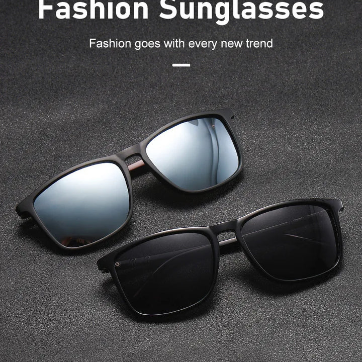 Outdoor Driving Sunglasses – Polarized Square Large Frame, Men & Women