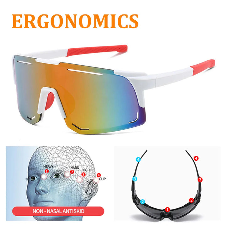 Road Bike Sports Glasses – Polarized Lenses, Outdoor Riding