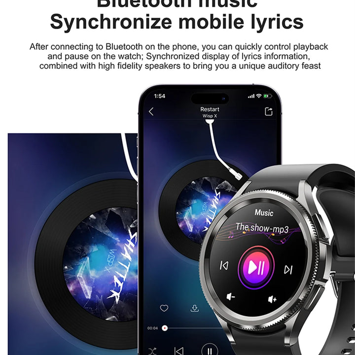Watch 6 Classic Smartwatch – Bluetooth Call, GPS, Fitness, 2025 New